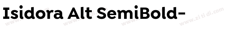 Isidora Alt SemiBold字体转换